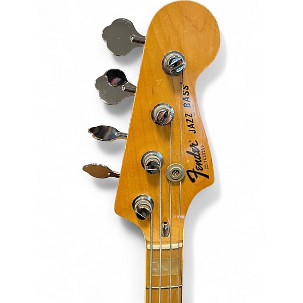 Vintage 1976 Fender Jazz Bass Olympic White Electric Bass Guitar