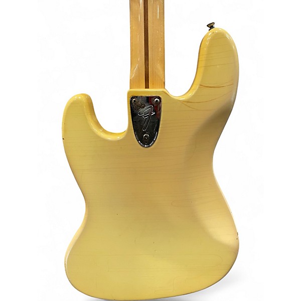 Vintage 1976 Fender Jazz Bass Olympic White Electric Bass Guitar