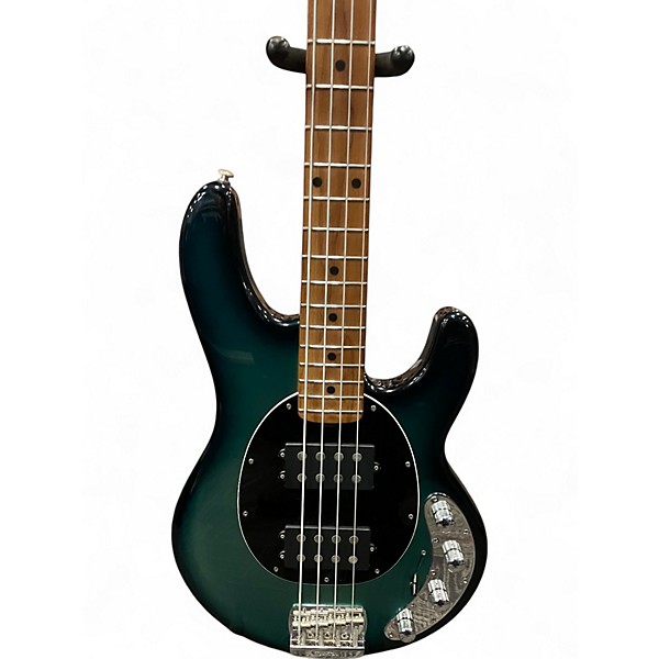 Used Ernie Ball Music Man StingRay Special HH Green Electric Bass Guitar