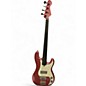 Used Bluesman Vintage CUSTOM FRETLESS PRECISION/JAZZ BASS Burgundy Mist Electric Bass Guitar thumbnail