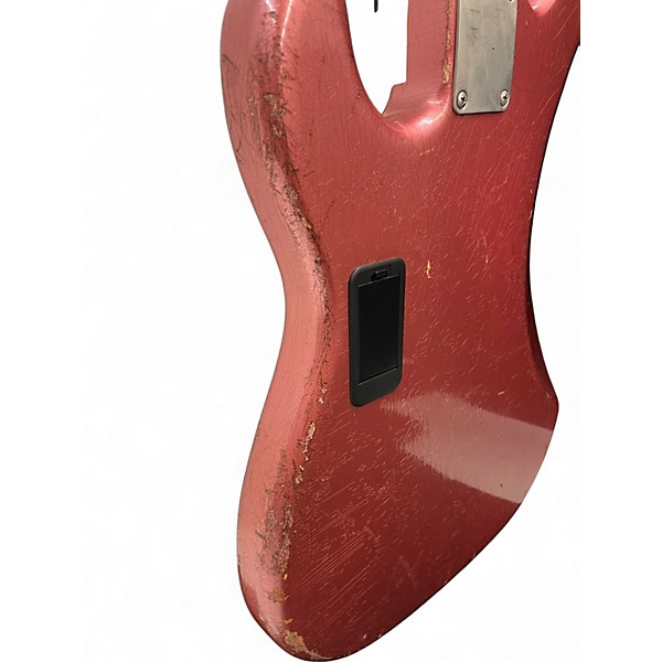 Used Bluesman Vintage CUSTOM FRETLESS PRECISION/JAZZ BASS Burgundy Mist Electric Bass Guitar