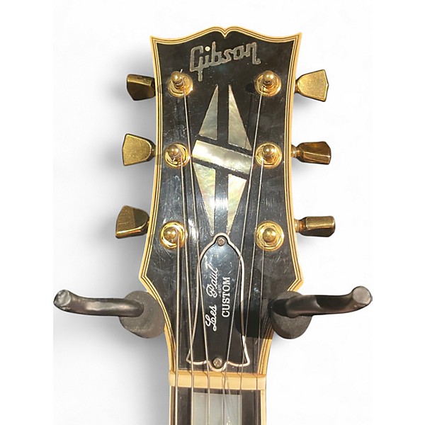 Vintage 1988 Gibson Les Paul Custom Black Solid Body Electric Guitar