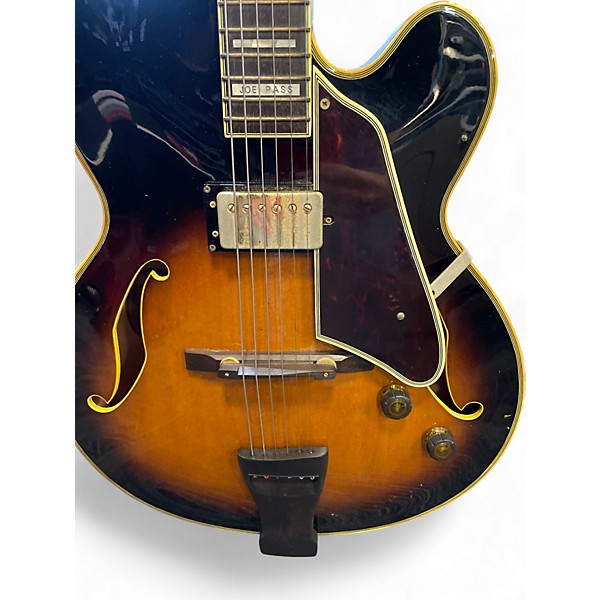 Used Ibanez JP20 Brown Sunburst Hollow Body Electric Guitar