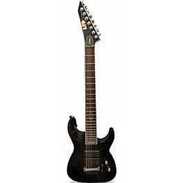 Used ESP LTD SC608B Stephen Carpenter Signature Baritone Black Solid Body Electric Guitar