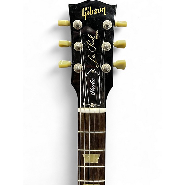 Used Gibson Les Paul Studio Black Solid Body Electric Guitar