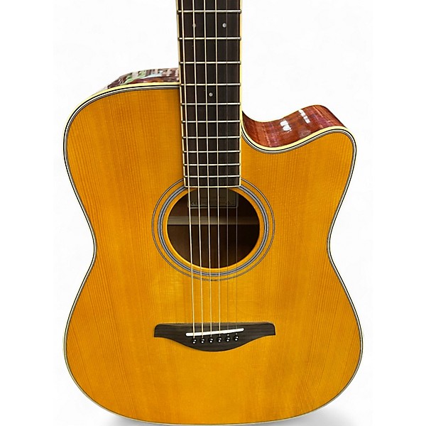 Used Yamaha FGCTA Natural Acoustic Electric Guitar