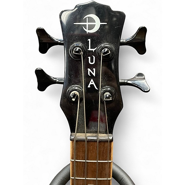 Used Luna UKE BASS CBK BLACK Ukulele