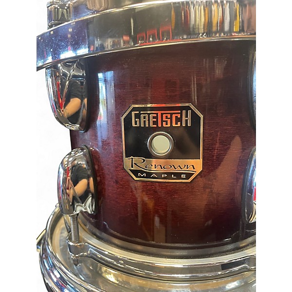 Used Gretsch Drums 5 Piece Renown deep cherry burst lacquer Drum Kit
