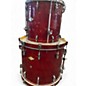 Used Pearl 4 Piece MASTERS ALL MAPLE 4 Piece Trans Red Drum Kit