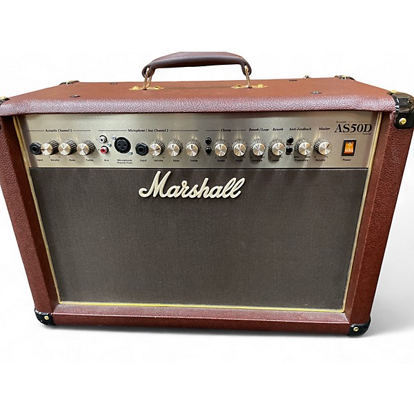 Used Marshall AS50D 50W 2X8 Acoustic Guitar Combo Amp