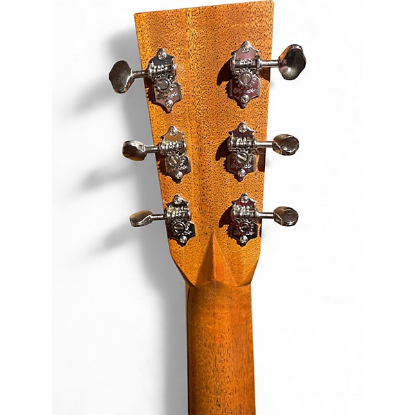 Used Martin Custom Auditorium Quilted Mahogany with Quilted Maple Swivel Natural Acoustic Guitar