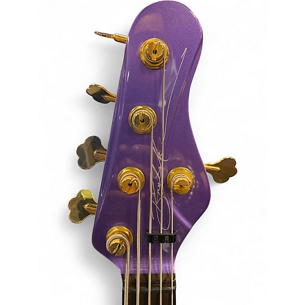 Used Brubaker JXB 5 Purple Electric Bass Guitar