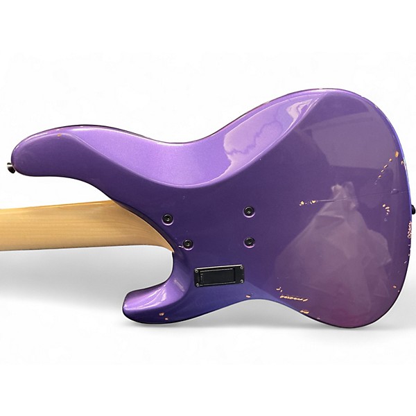 Used Brubaker JXB 5 Purple Electric Bass Guitar