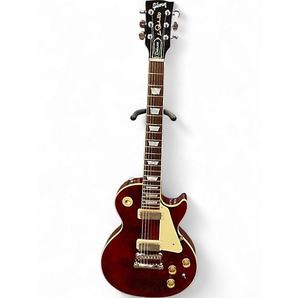 Used 2015 Gibson Les Paul Deluxe 2015 Wine Red Solid Body Electric Guitar