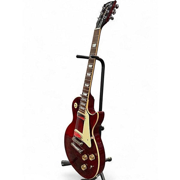 Used 2015 Gibson Les Paul Deluxe 2015 Wine Red Solid Body Electric Guitar