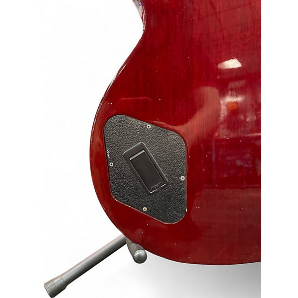 Used 2015 Gibson Les Paul Deluxe 2015 Wine Red Solid Body Electric Guitar