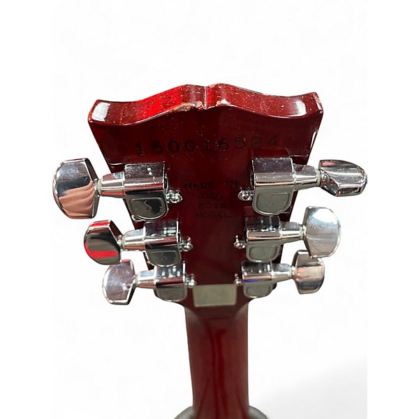 Used 2015 Gibson Les Paul Deluxe 2015 Wine Red Solid Body Electric Guitar