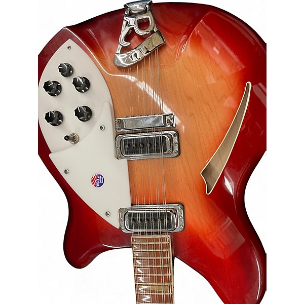 Vintage 1991 Rickenbacker 360/12 Fireglo Hollow Body Electric Guitar