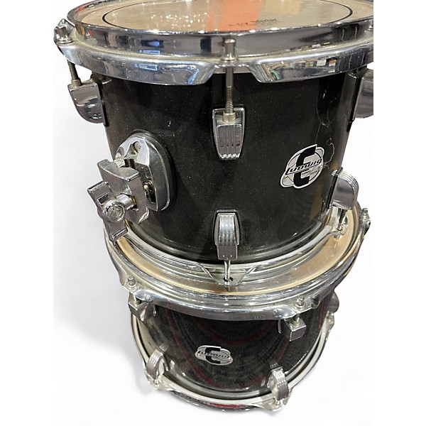 Used Ludwig 5 Piece ELEMEN T Black Drum Kit