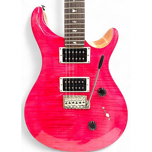 Used PRS SE Custom 24 Bonnie Pink Solid Body Electric Guitar