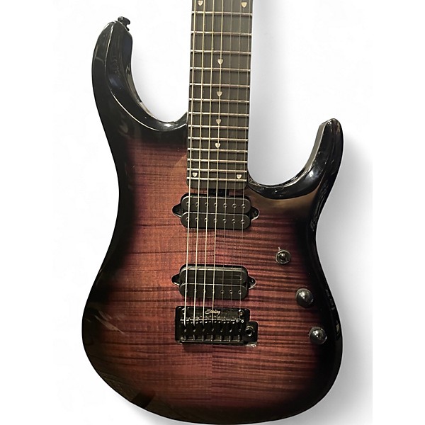 Used Sterling by Music Man John Petrucci JP157 7 String Purple Solid Body Electric Guitar