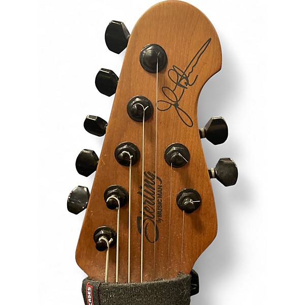 Used Sterling by Music Man John Petrucci JP157 7 String Purple Solid Body Electric Guitar