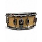 Used Grover Pro 14X5.5 Custom Maple Snare Satin natural Drum