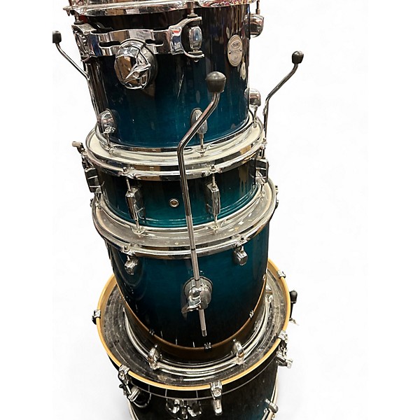 Used Mapex 5 Piece Meridian Birch Green Fade Drum Kit