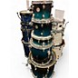 Used Mapex 5 Piece Meridian Birch Green Fade Drum Kit