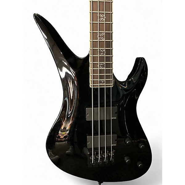 Used Schecter Guitar Research Dale Stewart Signature Black Electric Bass Guitar
