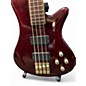 Used Schecter Guitar Research Stiletto Elite 4 String Wine Red Electric Bass Guitar