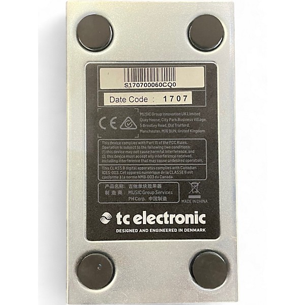 Used TC Electronic STEREO CHORUS + Effect Pedal