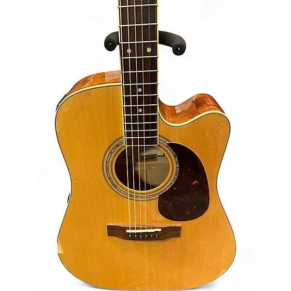 Used Zager ZAD-50CE Natural Acoustic Electric Guitar