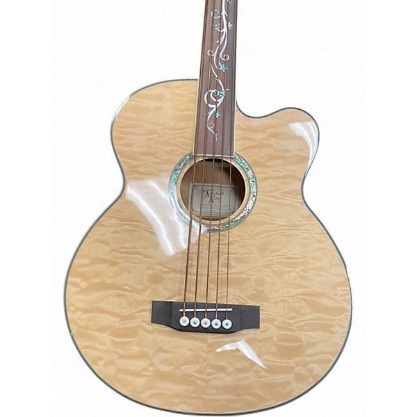 Used Michael Kelly MKDF5 5 String Dragonfly Acoustic Electric Natural Acoustic Bass Guitar