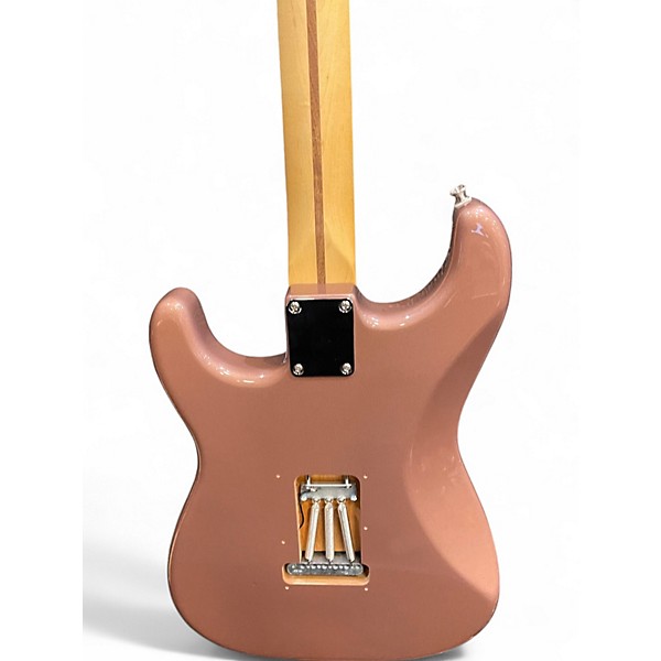 Used Fender American Performer Stratocaster SSS Rose Gold Metallic Solid Body Electric Guitar