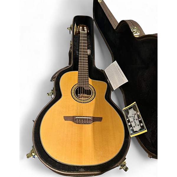 Used Takamine TC135SC Natural Classical Acoustic Electric Guitar
