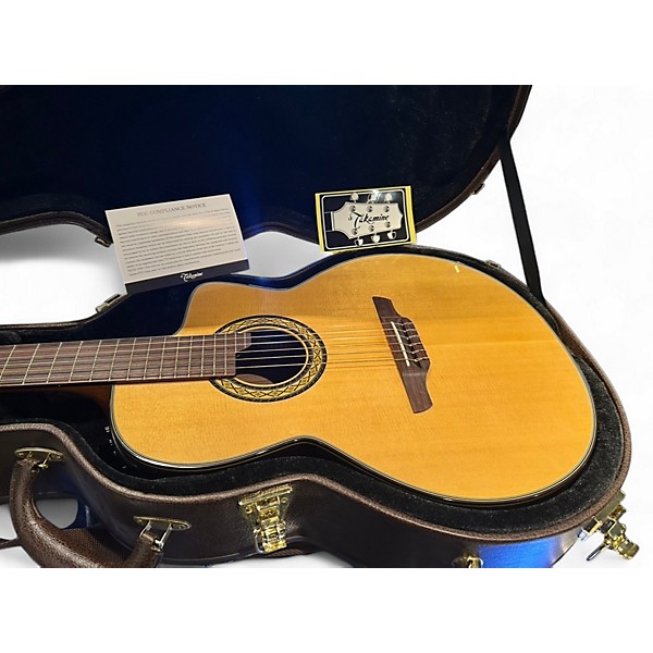 Used Takamine TC135SC Natural Classical Acoustic Electric Guitar