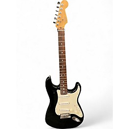 Used Fender American Standard Stratocaster Black Solid Body Electric Guitar
