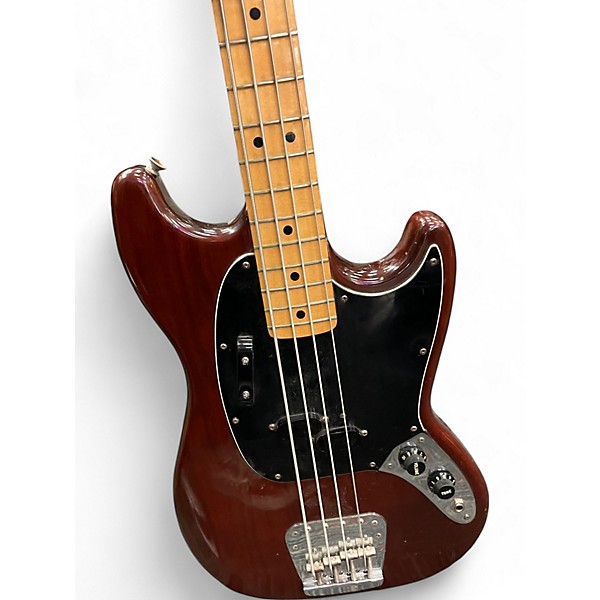 Vintage 1978 Fender Mustang Bass Walnut Electric Bass Guitar