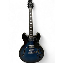 Used Firefly ff338 Blue Burst Hollow Body Electric Guitar