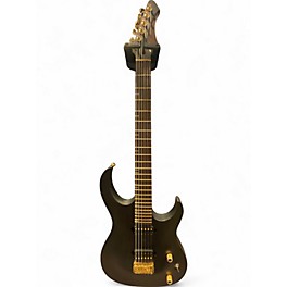 Used Markott Carved Top Super Strat Natural Black Solid Body Electric Guitar