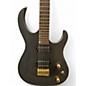 Used Markott Carved Top Super Strat Natural Black Solid Body Electric Guitar