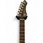 Used Markott Carved Top Super Strat Natural Black Solid Body Electric Guitar