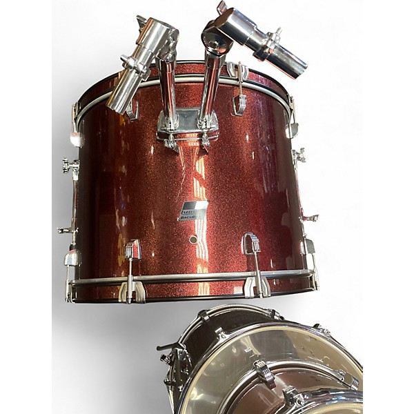 Used Ludwig 5 Piece BackBeat Wine Red Drum Kit