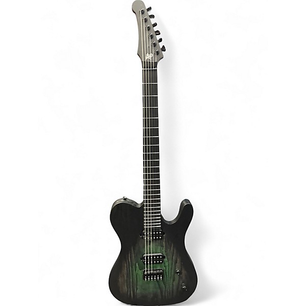 Used Hapas Sludge 626 GBBG #10 BLACK GREEN Solid Body Electric Guitar