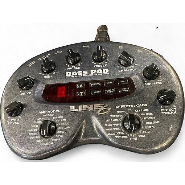 Used Line 6 Bass POD XT Bass Effect Pedal
