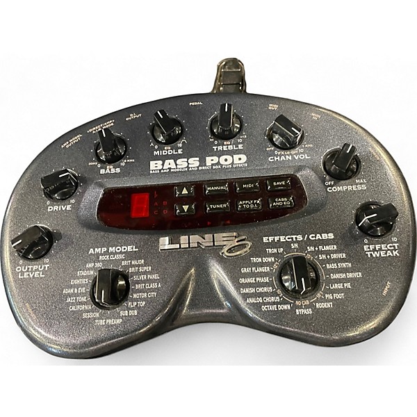 Used Line 6 Bass POD XT Bass Effect Pedal