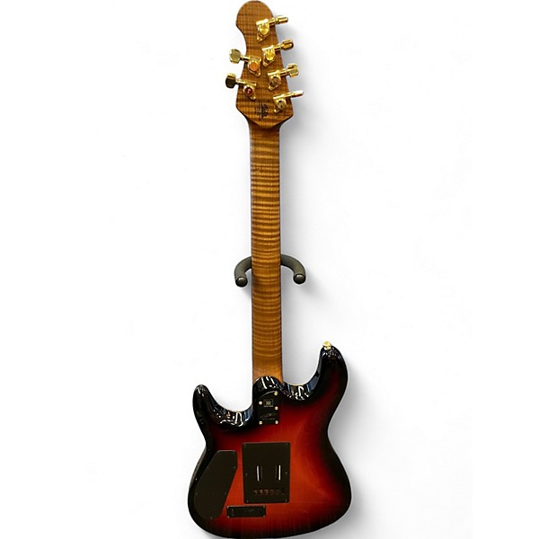 Used Ernie Ball Music Man JASON RICHARDSON ARTIST SERIES CUTLASS Rorschach Red Solid Body Electric Guitar