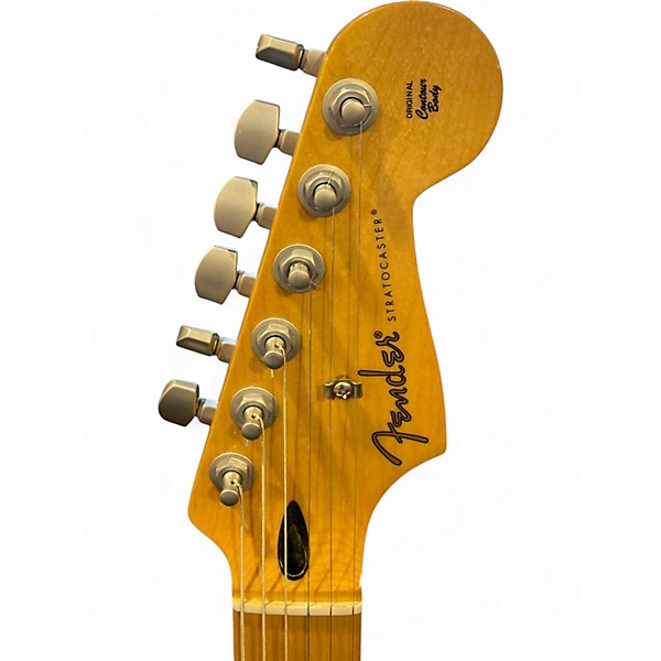 Used Fender Player Stratocaster Black Solid Body Electric Guitar