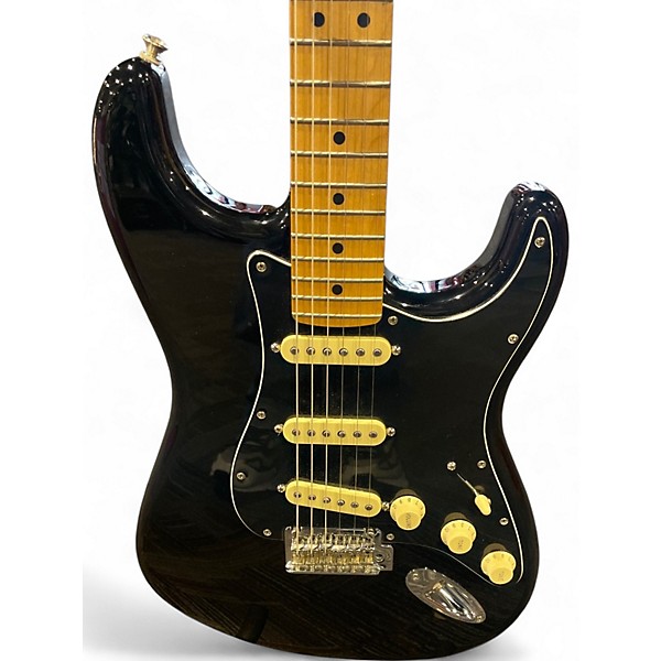 Used Fender Player Stratocaster Black Solid Body Electric Guitar